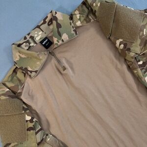 YEY-EV Tactical‎ Combat Shirt Multicam Camo Military Long Sleeve Size M